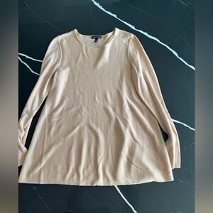 Eileen Fisher Peachy‎ Pink Long Sleeve Top